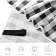 thumbnail image 2 of Coolnut Beach Towels Black White Plaid Camping Towels Sand Free Beach Towel, 30"x60" Large Beach Towels Quick Dry Bath Travel Towels Pool Yoga Beach Mat for Men Women, 2 of 6