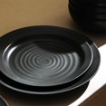 thumbnail image 4 of Stone Lain Orbit Juego De Vajilla De 12 Piezas, Juego De Platos Y Cuencos De Gres, Cuencos Para Pasta, Apto Para Microondas Y Lavavajillas, Juego De Platos Para 4 Personas De Carbón, 4 of 5