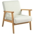 thumbnail image 1 of HOMCOM Mid-Century Modern Accent Chair for Living Room Bedroom, 1 of 10