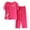 Hot Pink, variant on Linen Sets for Women 2 Piece Ladies Summer Pullover Printing Casual Suit