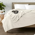 thumbnail image 2 of Bare Home Microplush Fleece Blanket - 300 GSM - Fuzzy Microfleece - Soft & Plush - Throw XL, Vanilla, 2 of 7