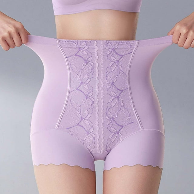 Fajas moldeadoras de cintura media para mujer, con encaje, para abdomen y cadera, cómodas, transpirables, ropa interior