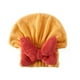 thumbnail image 1 of Toalla de microfibra para el cabello FurNest, superabsorbente, de secado rápido, con bonito diseño de lazo de mariposa, 27 x 26 cm, azul, amarillo, rojo y rosa, ideal para mujeres y niñas., 1 of 5