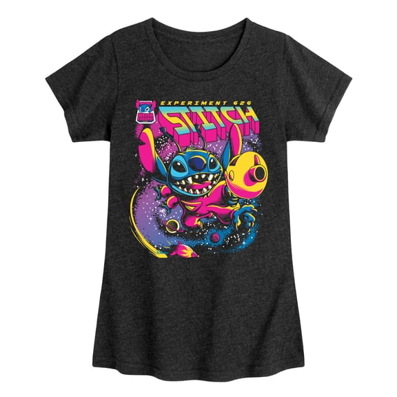 Lilo & Stitch - Stitch Issue - Youth Girls Fitted Short Sleeve T-Shirt