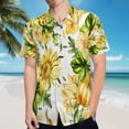 thumbnail image 5 of High Quality Hawaiian Shirts for Men Short Sleeve Aloha Beach Shirt Floral Summer Casual Button Down Shirts Blouses LH6HR4, 5 of 7