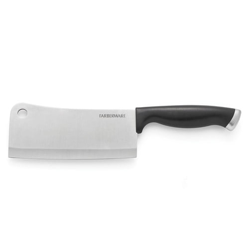 Farberware Comfort Grip 6 Inch Black Handle Cleaver Knife by Lifetime Brands