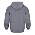 thumbnail image 4 of Mens Hoodies Casual Solid Color Plush Half-Zip Sweatshirt Hoody Fall Winter Vintage Clothes,Size M-3XL, 4 of 4