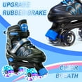 thumbnail image 4 of Patins à Roulettes pour Enfants, 4 Tailles Ajustables, Patins à Roulettes avec Roues Lumineuses pour Filles Garçons, Patins à Roulettes Intérieur Extérieur, Cadeau d'Anniversaire Parfait pour Enfants, Bleu, 4 of 6