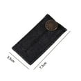 thumbnail image 5 of Pklyzj 3 pcs Denim Waist Extenders Button for Pants Jeans Trousers Skirt Adjustable Waistband Extender with Metal Button for Women Men Black Blue Dark Blue Light Blue Button Extender Set, 5 of 7