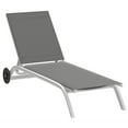 thumbnail image 6 of Craftian Adjustable Chaise Lounges with Wheels, 5-Position Backrest,Gray Aluminum Pool Lounge Chairs for Patio, Poolside, and Deck, 6 of 6