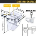 thumbnail image 4 of 5 Millimeters Shelf Support Peg，Support Cabinet Shelf Pins，Clear Plastic Replacement Peg Cabinet Shelf Supports Pins for Kitchen Furniture Book Shelves Shelf Holder Locking Pins (20 Pieces), 4 of 7