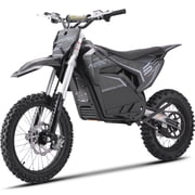 دراجة نارية كهربائية MotoTec 72v 5000w Pro باللون الرمادي الليثيوم
