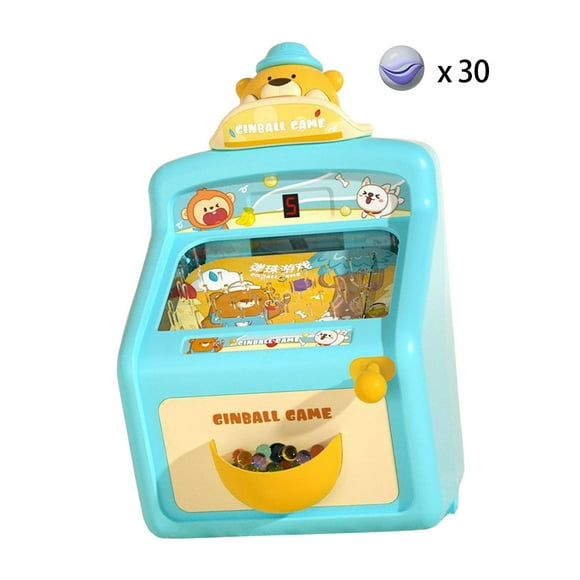 segolike Electronic Pinball Machine Mini Arcade Machine Vending Machine Educational Toy Party Favors Pick Up Balls Machine Pinball Play Game for Girls Blue