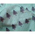 thumbnail image 4 of oneOone Silk Tabby Turquoise Blue Fabric Tree & Geometric Block Sewing Material Print Fabric By The Yard 42 Inch Wide, 4 of 4