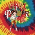 thumbnail image 4 of Wild Bobby Betty Boop Winking Girl Power Femenist Betty Boop Tie-Dye T-Shirt, Reactive Rainbow, X-Large, 4 of 4