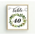 thumbnail image 4 of Darling Souvenir Double Sided Print Rustic Leaf Table Numbers Decorative Wedding Reception Table Top Cards-5" x 7" (1 to 20), 4 of 4