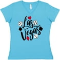 thumbnail image 3 of Inktastic Las Vegas- Dice and Card Suites Women's V-Neck T-Shirt, 3 of 5