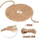 thumbnail image 2 of Cuerda de cáñamo 25 m 6 mm, 100% Yute Natural, 4 Capas de Cuerda Gruesa para Barcos, Barras de arañar de Animales, Manualidades, Embalaje de Regalo, jardinería y floristería, 2 of 4