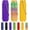 Rainbow+gold+purple, variant on Pain Fidget, Pain Stim Fidget for Stress Relief & Focus, Mini Fidget Toys, 3D Printed with Hard Spiky Fidget Massage Keychain (6PCS)
