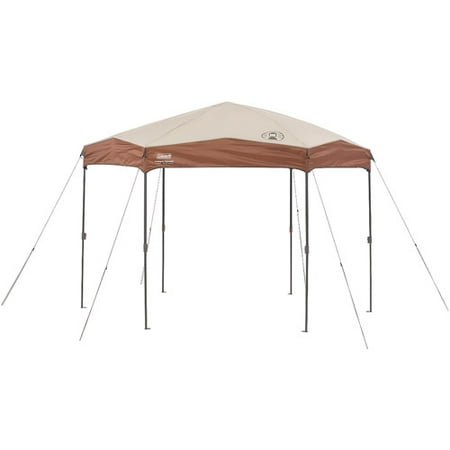 coleman canopy gazebo hex instant slant coverage sq leg foot ft