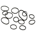 thumbnail image 3 of Amelia Beauty | 1/2in, Black, Elastic Rubber Band Pony Tail Holders | Made in USA, Ideal for Ponytails, Braids, Twists, Dreadlocks, Styling Accessories for Women, Men and Girls | 500 Pack, 3 of 5