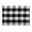 Black, variant on C&F Home Franklin 13'' X 19'' Buffalo Check Gingham Plaid Woven Black and White Cotton Reversible Machine Washable Placemat Single Rectangular Placemat Black White