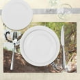 thumbnail image 3 of Ambesonne Zoo Place Mats Set of 4, Leopard Tree Nature Reserve, Standard Size, Green Pale Brown White, 3 of 6