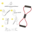thumbnail image 4 of Bandas elásticas para ejercicios de figura en forma de 8: ejercicios para brazos, hombros y espalda, cuerda elástica para mujeres, herramientas ligeras de fitness, 4 of 5