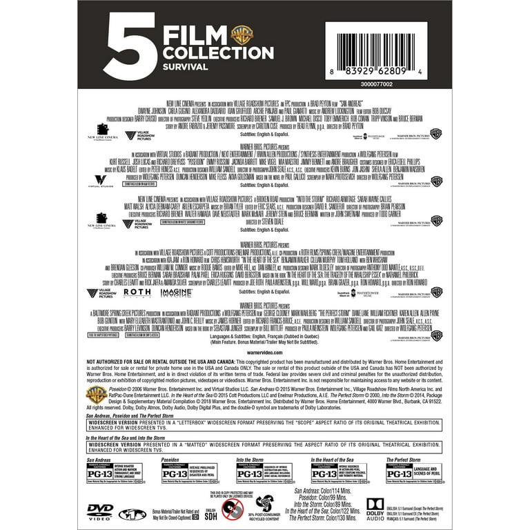 5 Film Favorites: Survival (DVD) - Walmart.com