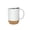 White, variant on Homelife 350ML Matte Black Coffee Mug with Grip Handle Cork Bottom Detachable Dustproof Lid Heat-Resistant Ceramic Tea Milk Water Cup Birthday Gift