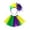 Green, variant on UJNDER Kids Rainbow Feather Headband Tutu Skirt Set for Carnival Festival Dance Performance Girls Short Toddler Girl Outfits,Green,4-8 Years