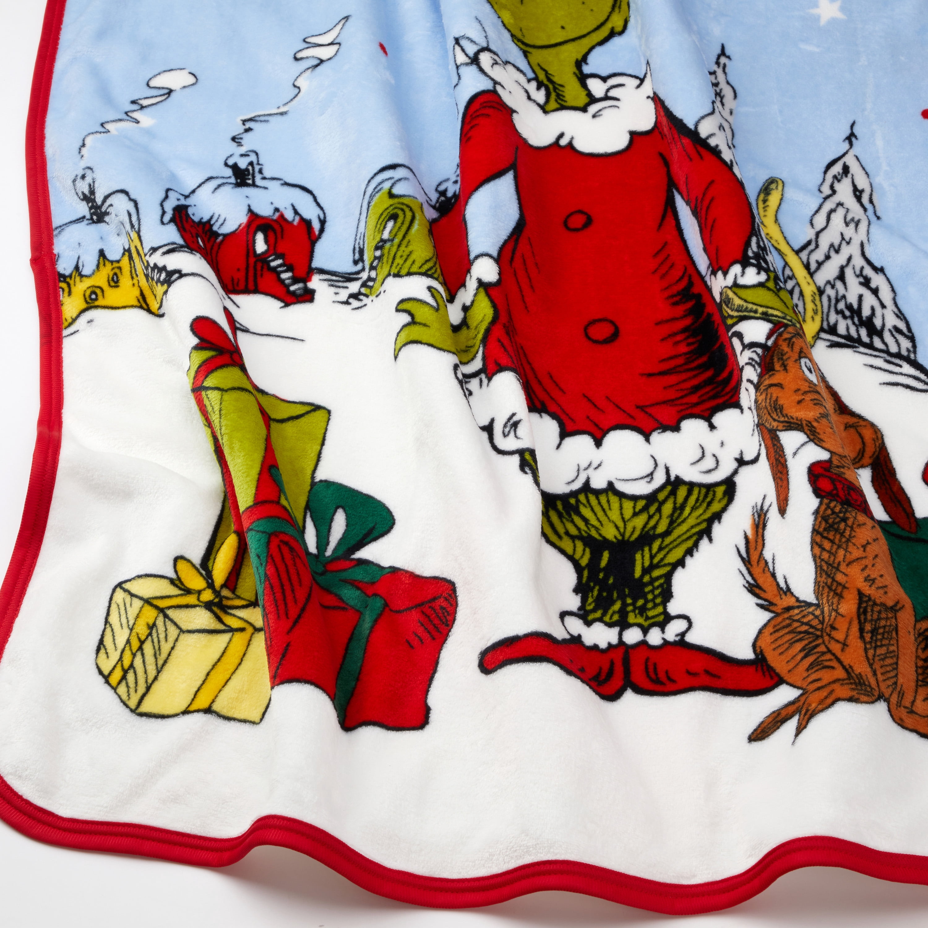 Grinch Kids Whoville Silky Soft Throw Blanket, 40x50