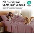thumbnail image 5 of Southshore Fine Linens 3 Piece Sheet Set, 14-Inch Deep Pocket Bed Sheets with Fitted Sheet and Flat Sheet, Extra Soft Brushed Microfiber, Wrinkle Free, Fade Resistant, California King , Rose, 5 of 7