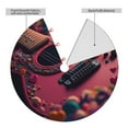 thumbnail image 2 of Lsque Romantic Heart Guitar Print Christmas Tree Skirt, Tree Skirt with Ties or Velcro, Perfect for Holiday Decorations, Halloween, and New Year-30", 2 of 7