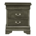 thumbnail image 4 of Glory Furniture Louis Phillipe 2 Drawer Nightstand in Gray, 4 of 8