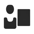 thumbnail image 2 of JunYeShi Clearance Under $2.00 Bathroom Toilet Cover Bathroom Mats Absorbent Printed Floor Mats Bathroom Toilet 3 Piece Floor Mat Set, 2 of 8