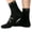 Multicolor#, variant on 4 Pairs Men Athletic Crew Socks, Cotton Cushioned Mid Calf Sports Socks, Honeycomb Shock Absorbing Sole Sweat Wicking Running Socks, Black White Casual Workout