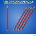 thumbnail image 2 of Crayons de Grading czcpp-Red 2 Plomb, Crayons de Vérification Pré-Affûtés Rouges avec Erser Lot de 24, 2 of 4