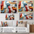 thumbnail image 4 of Designart "Geometric Snake Serpentine beauty V" Abstract Spirals Floater Framed Canvas Print, 4 of 7