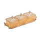 thumbnail image 5 of Plato de frutos secos con tapa, plato dividido para galletas KTV, regalo navideño amarillo dorado, 5 of 9