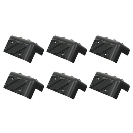 NIYANGLE Corner Protectors for Furniture Anti-Collision Protection Black 6 Sets 3.0x1.8x1.8in