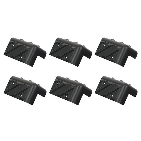 NIYANGLE Corner Protectors for Furniture Anti-Collision Protection Black 6 Sets 3.0x1.8x1.8in