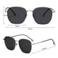 thumbnail image 2 of High-end anti-ultraviolet polarizer fashion trend sunglasses, made of TR, metal, TAC - gray, 2 of 5