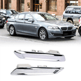 thumbnail image 4 of 10x Car Front Left & Right Chrome Trim Molding For- F10 F11 528I 535I 51137336645 51137336646, 4 of 8