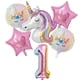 thumbnail image 4 of 1 Juego de Globos de unicornio arcoíris de 32 pulgadas, Globos de aluminio con número, 1er, decoraciones para fiesta de cumpleaños, Baby Shower, 4 of 4