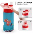 thumbnail image 4 of Finding Nemo Kids Straw Water Bottle, Stainless Steel Vacuum Insulated Water Bottle for School Travel Sport, 4 of 8