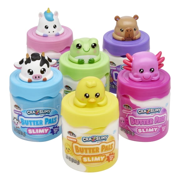 Cra-Z-Slimy Butter Pals Scented Butter Slime, 2.5 oz, Collectible Surprise Animal Character, Style May Vary, Ages 6