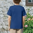 thumbnail image 2 of Jalioing Kid's Basic Tee with Pocket Loose Short Sleeve Crew Neck Plain Tee Shirt Summer Casual Tops 5-13 Years, 2 of 8