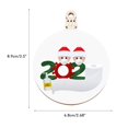 thumbnail image 1 of ziyahi 6PCS Personalized 2020 Wooden Sign Pendant Family DIY Christmas Tree Ornament, 1 of 7