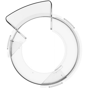UU&T Pouring Shield for Stand Mixers, Slidable Mixer Bowl Lid Covers for KitchenAid 4.5-5 Qt Quart Bowls, Secure Fit Splatter Guard to Prevent Ingredients from Spilling, Clear